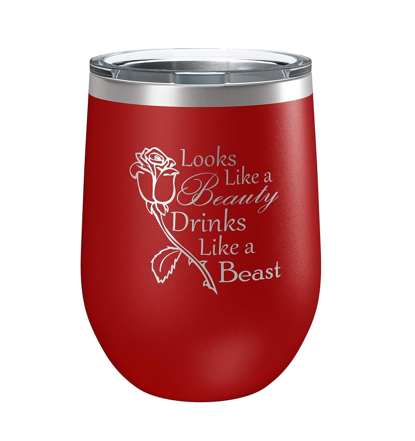 Looks Like a Beauty, Drinks Like a Beast Tumbler (12 oz) Tumbler