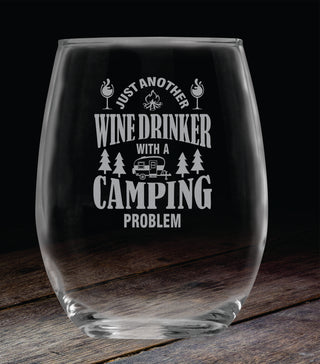 CAMPING THEME Wine-Oh Shatterproof Wine Glass FOUR 16 OZ