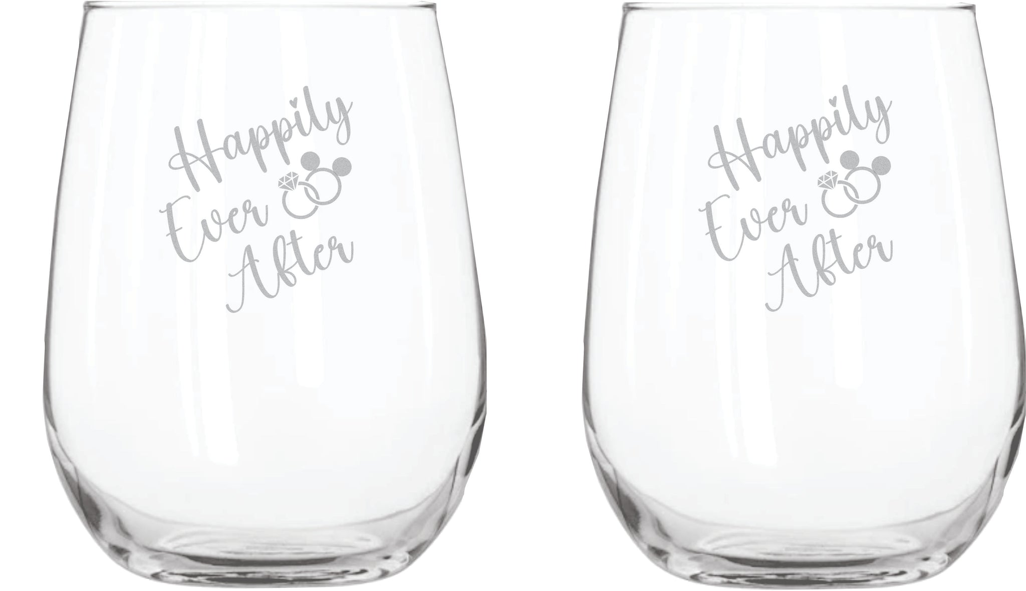 Happily Ever After (Set of 2) - Stemless Glassware