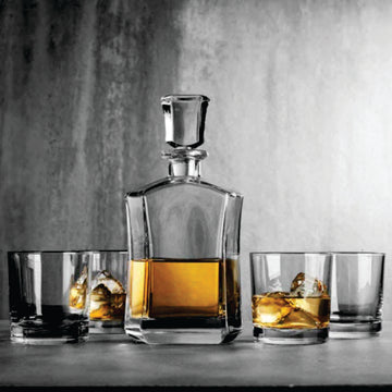 5 Piece Crystal Whiskey Set