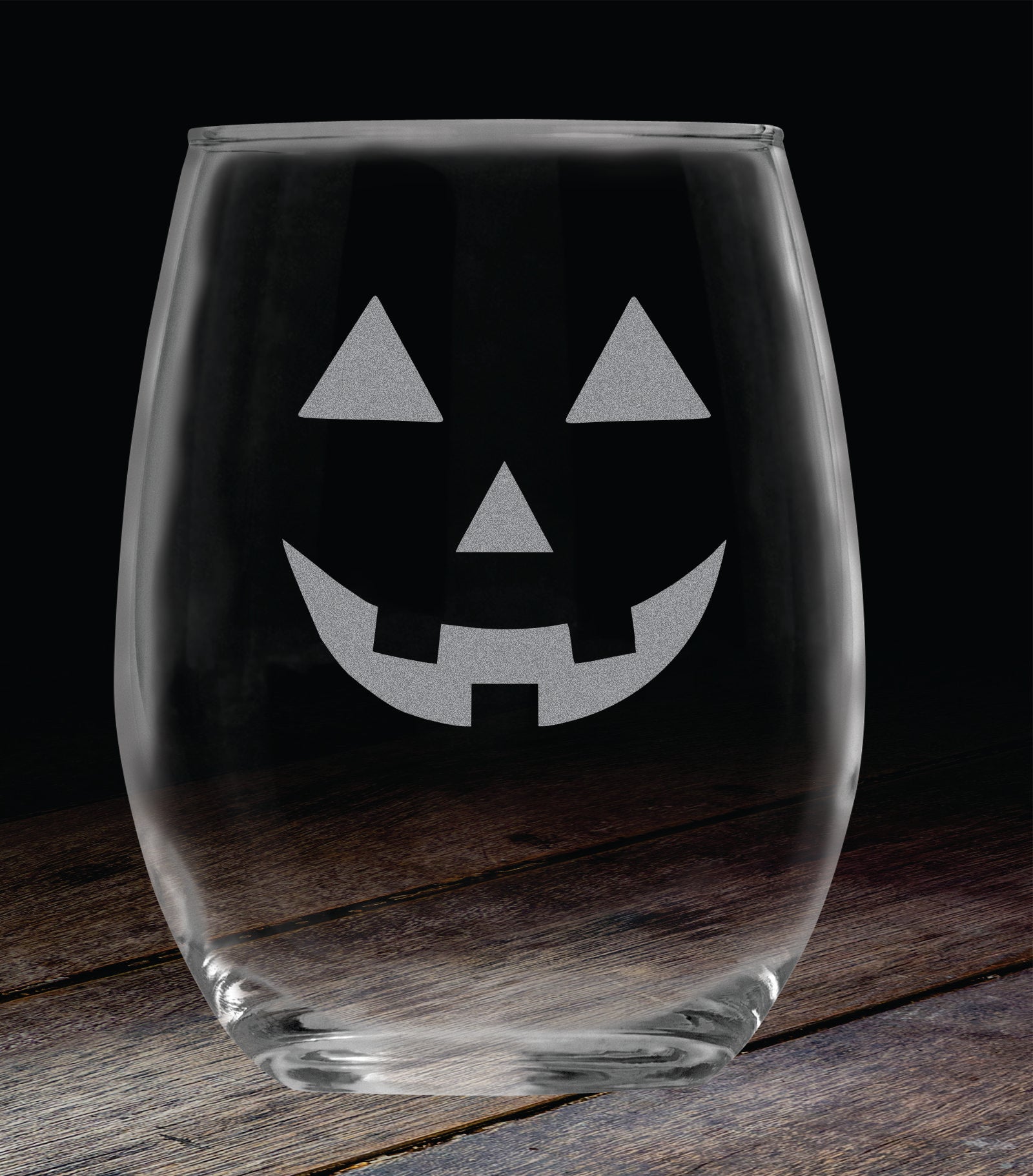 Pumpkin Face Glass