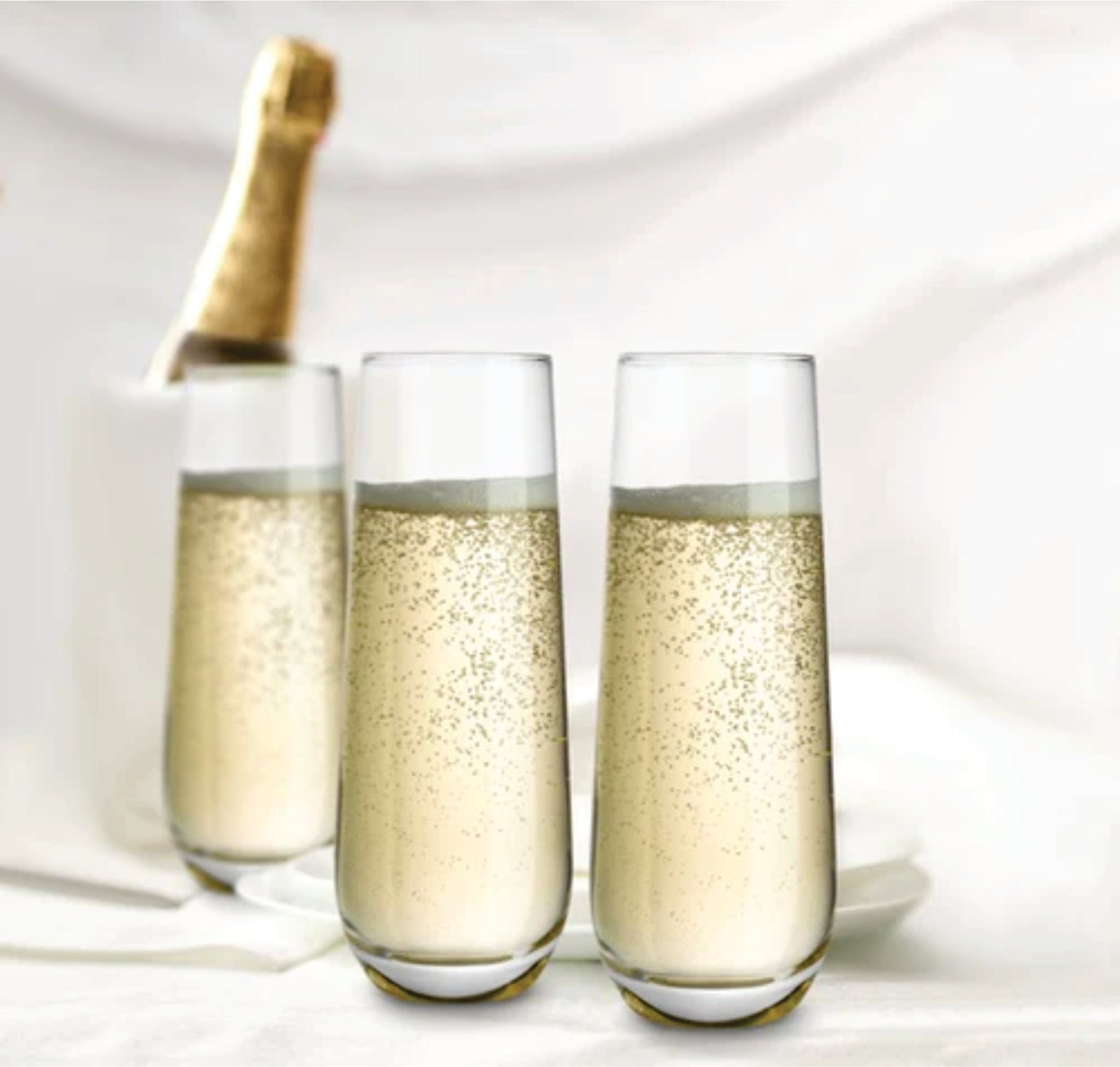 Stemless Champagne Flutes