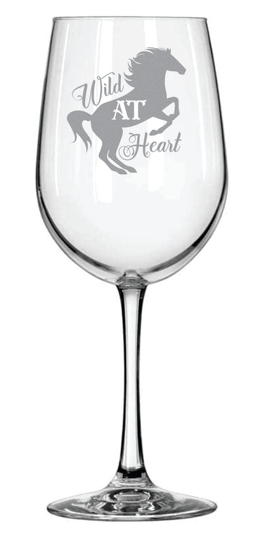 Wild At Heart - Spirit Mustang Wine Glass